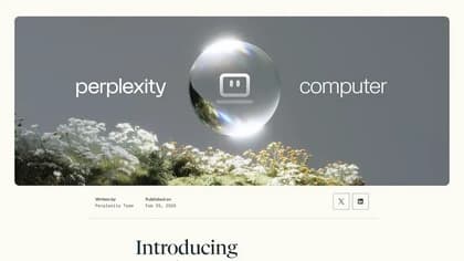 Perplexity Computer