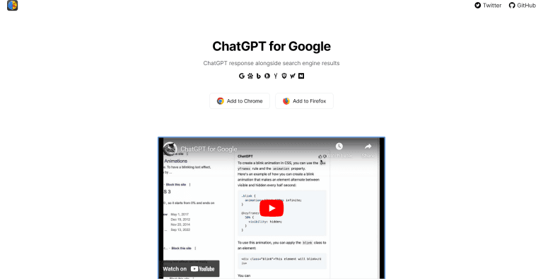 ChatGPT for Google