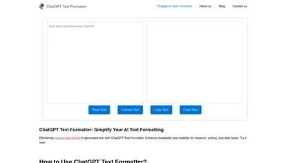 ChatGPT Text Formatter