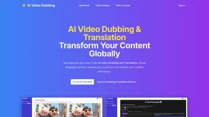 AI Video Dubbing