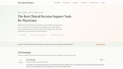 The clinical AI Report