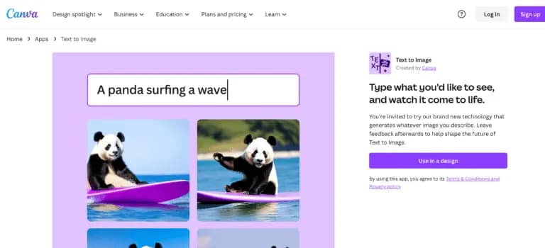 Canva Text to Image