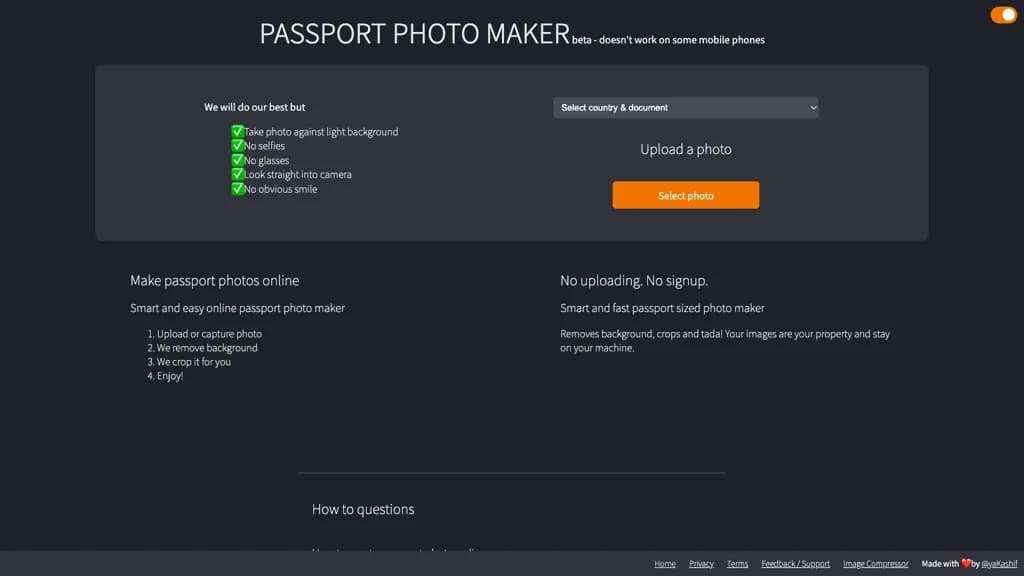Passport Photo Maker