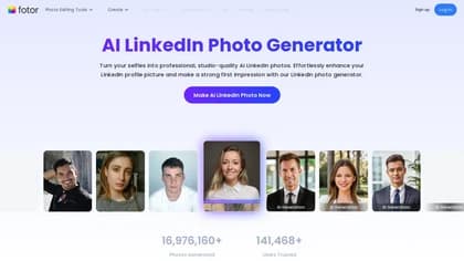 Fotor AI LinkedIn Photo Generator