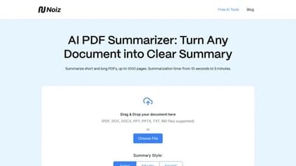 Noiz AI PDF Summarizer