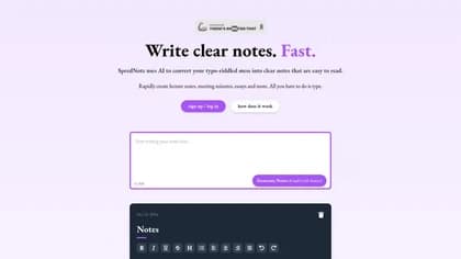 SpeedNote AI
