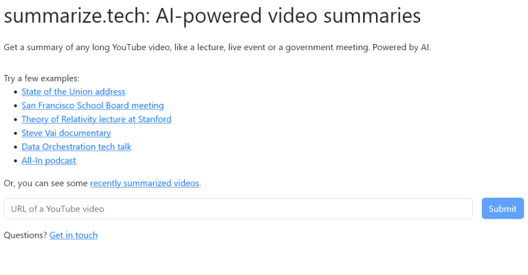 summarize.tech