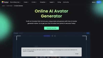 Fotor AI avatar generator