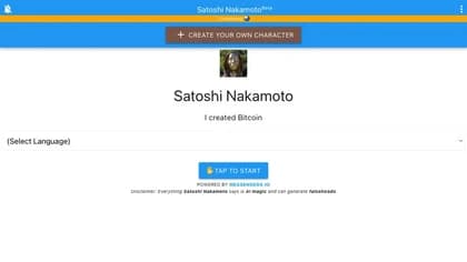 Satoshi Nakamoto Chatbot