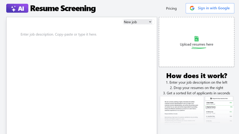 Resume Screening AI