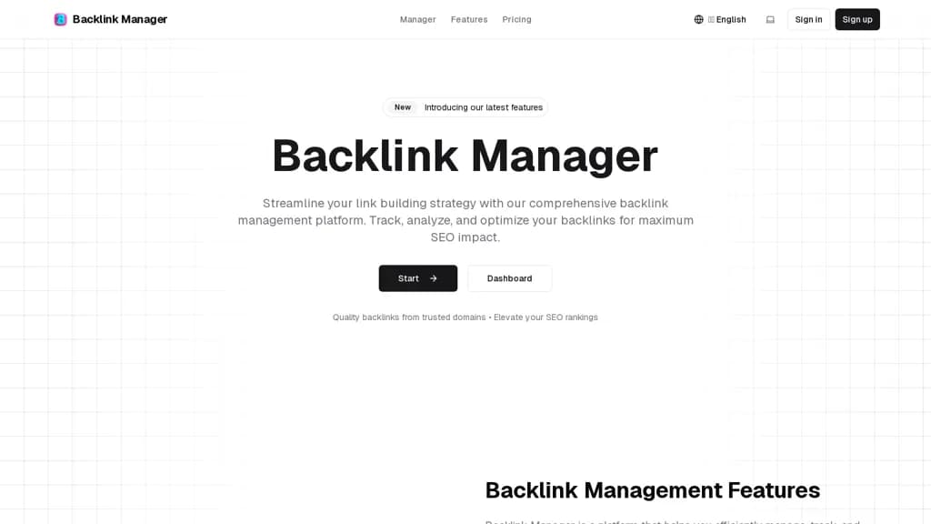 Backlink Manager