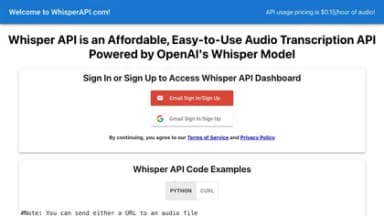 WhisperAPI