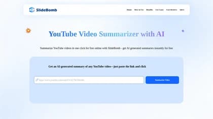 Slidebomb Summarizer AI