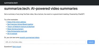 Summarize Tech