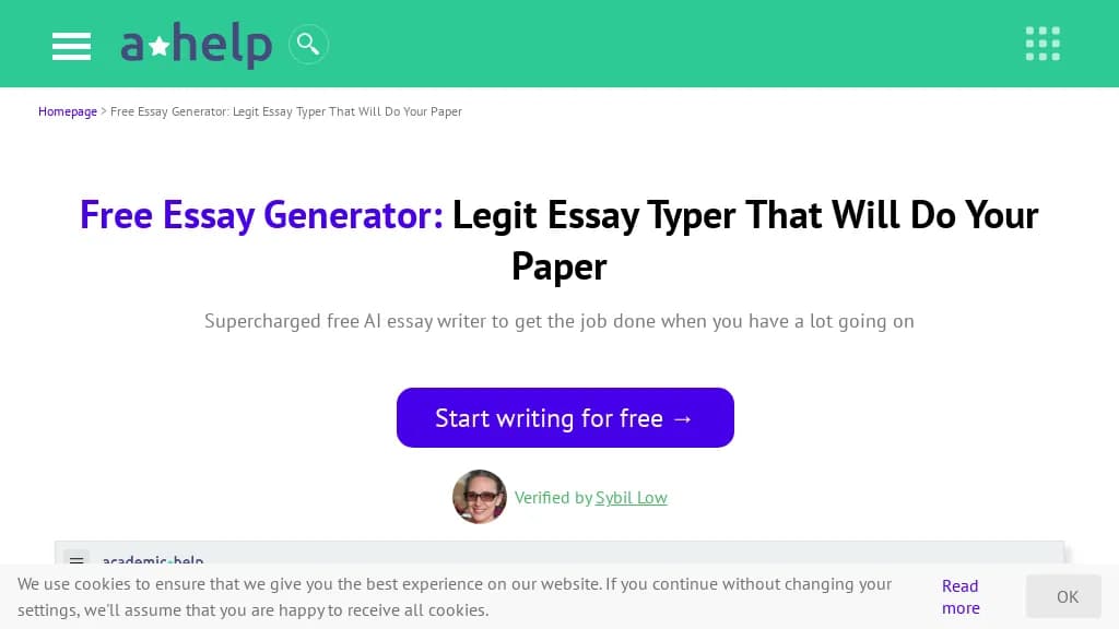 AcademicHelp AI Essay