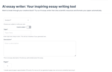 CustomWritings AI Essay Writer