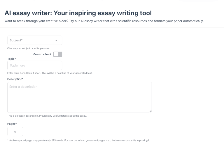 CustomWritings AI Essay Writer
