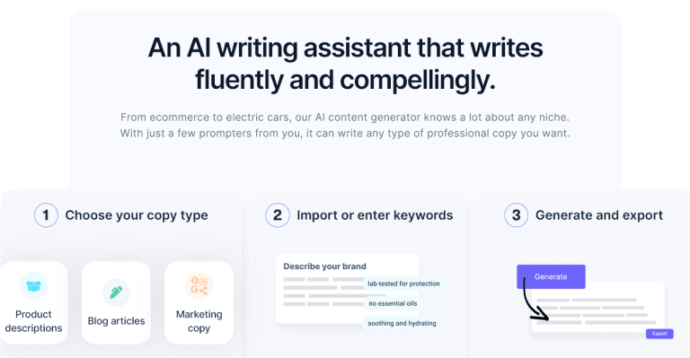 Hypotenuse AI Writer