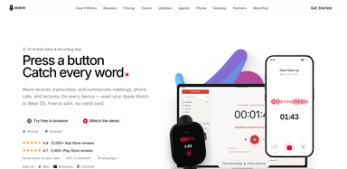 Wave AI Note Taker