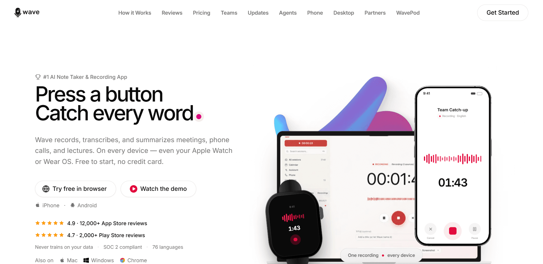 Wave AI Note Taker