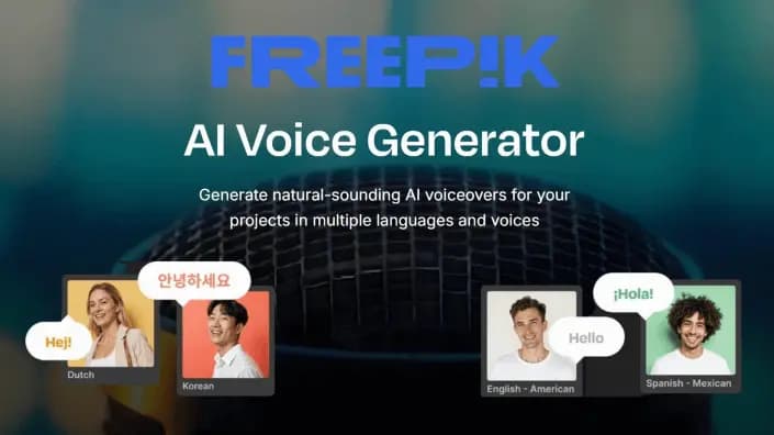 Freepik AI Voice Generator