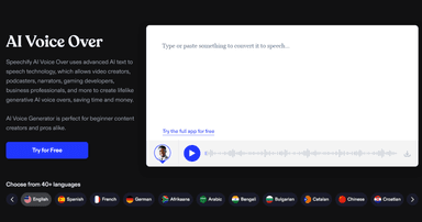 Speechify AI Studio