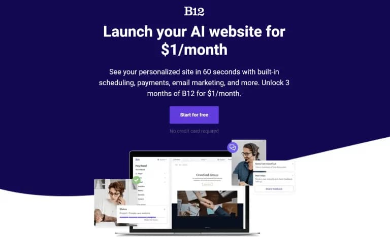 B12 AI Website Builder