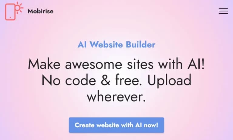 Mobirise AI Website Builder